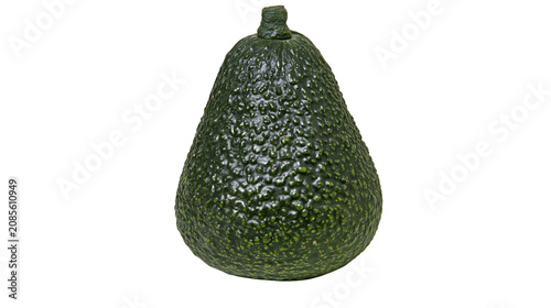 Valokuva Hass avocado fruit with bumpy green skin and stem