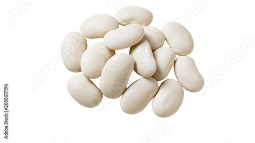 Foto Pile of white kidney beans
