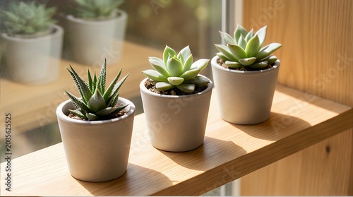 Sunlit Succulents: Modern Ceramic Planters for Window Sills