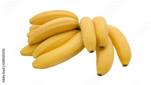 Foto Bunch of ripe yellow bananas with small brown spots