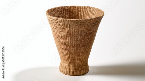 Empty Handmade Wooden Bowl with Wooden Spoon on Rustic Table Traditional Kitchen Utensils Natural Craft Container and Home Decoration