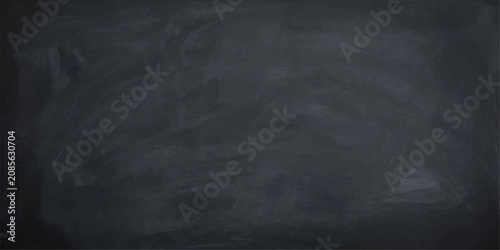 Φωτογραφία Empty chalkboard texture with chalk dust smudges for educational or creative bac