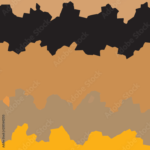 Abstract earth tone geometric wavy zigzag stripe pattern EPS vector background