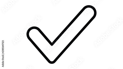 Checkmark symbol on transparent background check mark icon