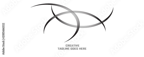 White curve line background pink vector overlap paper layer with space for text and message design
