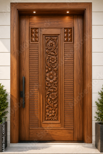 Luxury Modern Wooden Front Door Design Collection – Premium Teak Entrance Door Ideas for Modern Homes