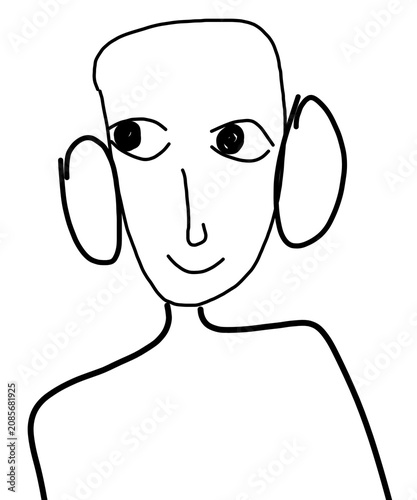 vector illustration of a cartoon character