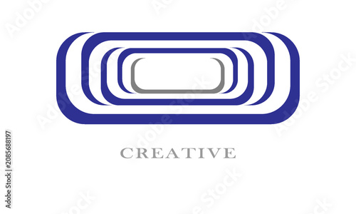Round shape creative logo design icon illustrator vector