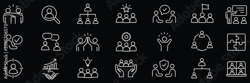 Tableau sur toile Community Icon Set