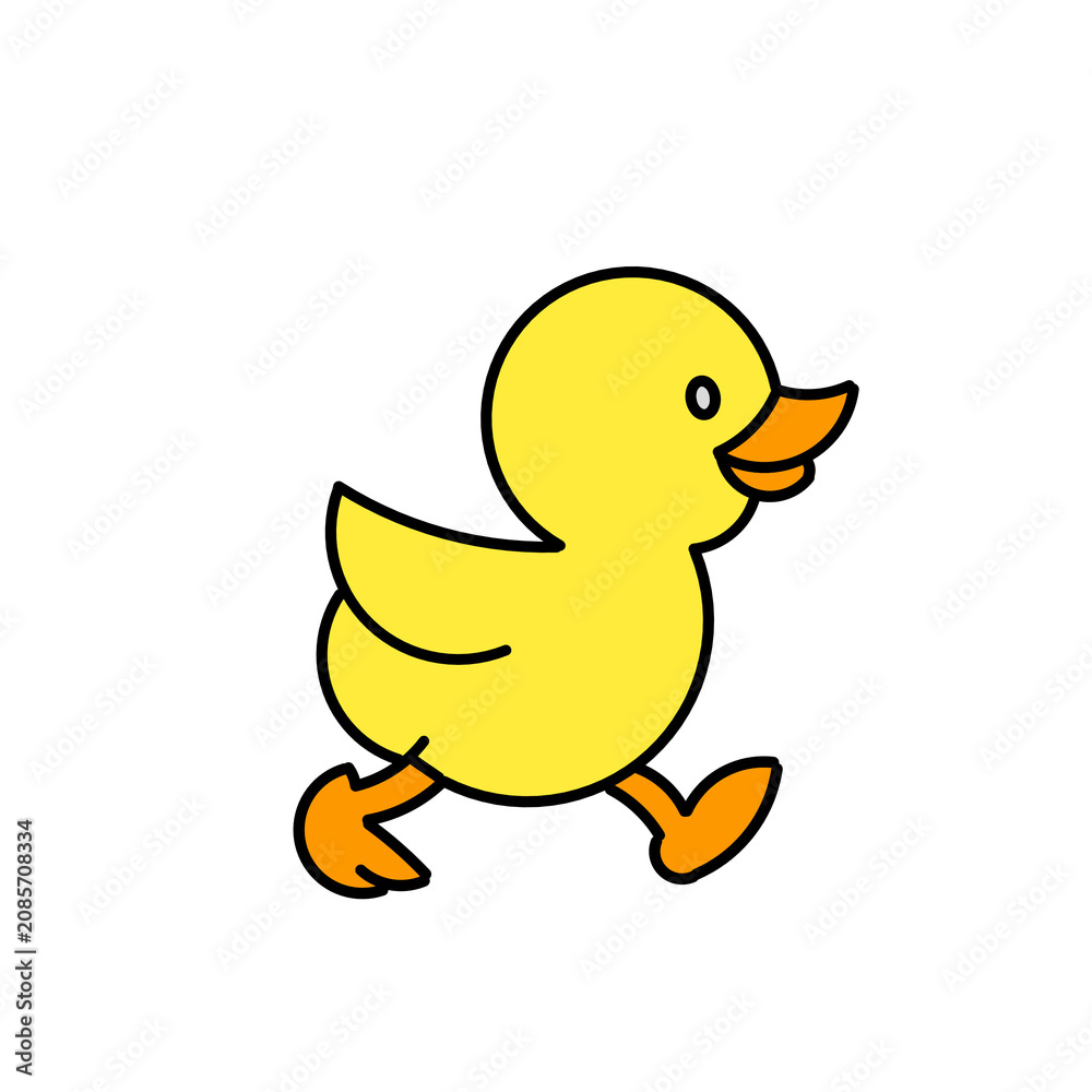 Fototapeta premium Vector illustration of a duck