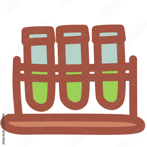 Science Test Tubes Education Sticker
