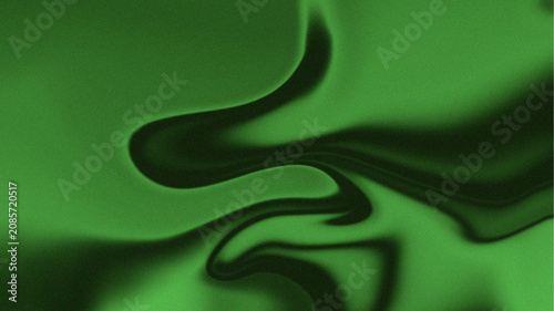 Photos Abstract optical illusion with smooth flowing green silky shapes forming dynamic