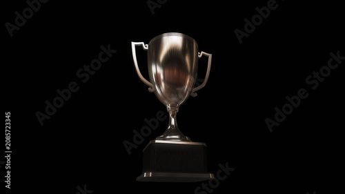 1920×1080 HD video loop able trophy 360 silver and gold versions 10 seconds of footage Alpha Channel Included