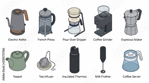Photos Variety of Coffee Makers Appliances.