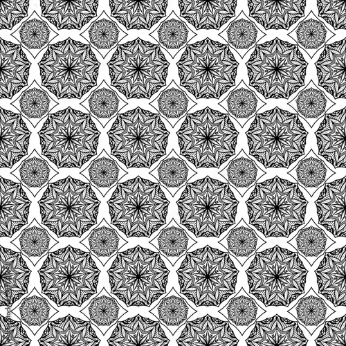 seamless monochrome pattern 