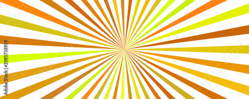 Canvastavla Radial Burst of Warm Colors an abstract explosion of vibrant, warm-toned radial stripes emanating from a central point, creating a dynamic and energetic visual effect