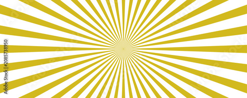 Obraz na płótnie Golden Sunburst radiating outwards