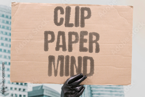 фотографія "Clip paper mind" Small organization tools create mental order