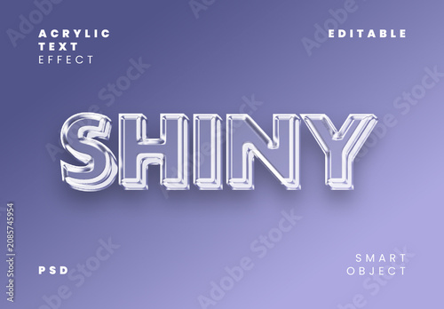Acrylic Text Effect
