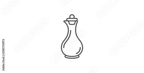 Tableau sur toile Oil Cruet Vector Icon