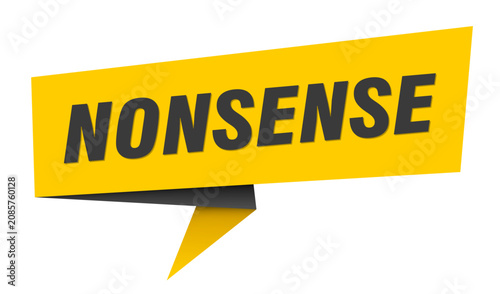 Tableau sur toile nonsense banner