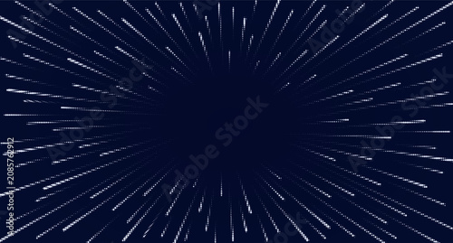 Fotografía Glowing moving lines and beams