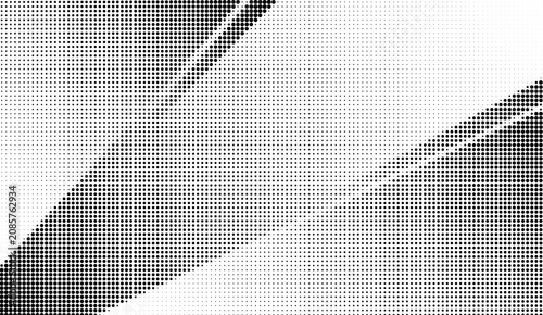 Fotografie Angled geometric lines, striped halftone gradient pattern with speed rays