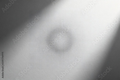 Minimalist Halftone Dot Pattern with Soft Shadows