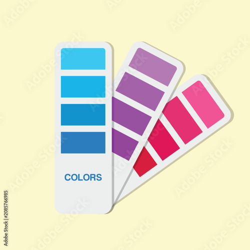Color Palette Guide Vector Illustration