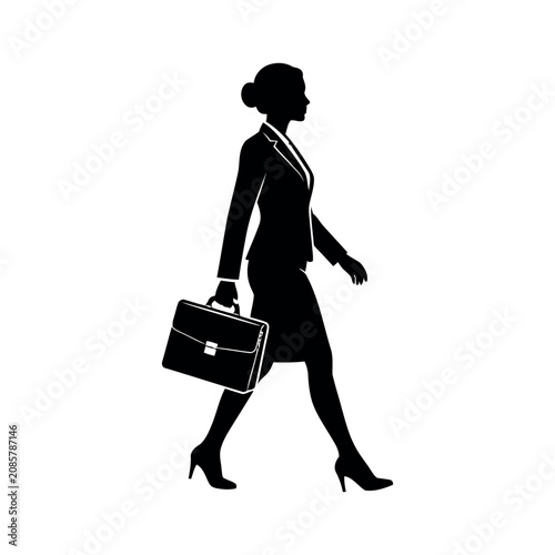 Corporate Businesswoman silhouette