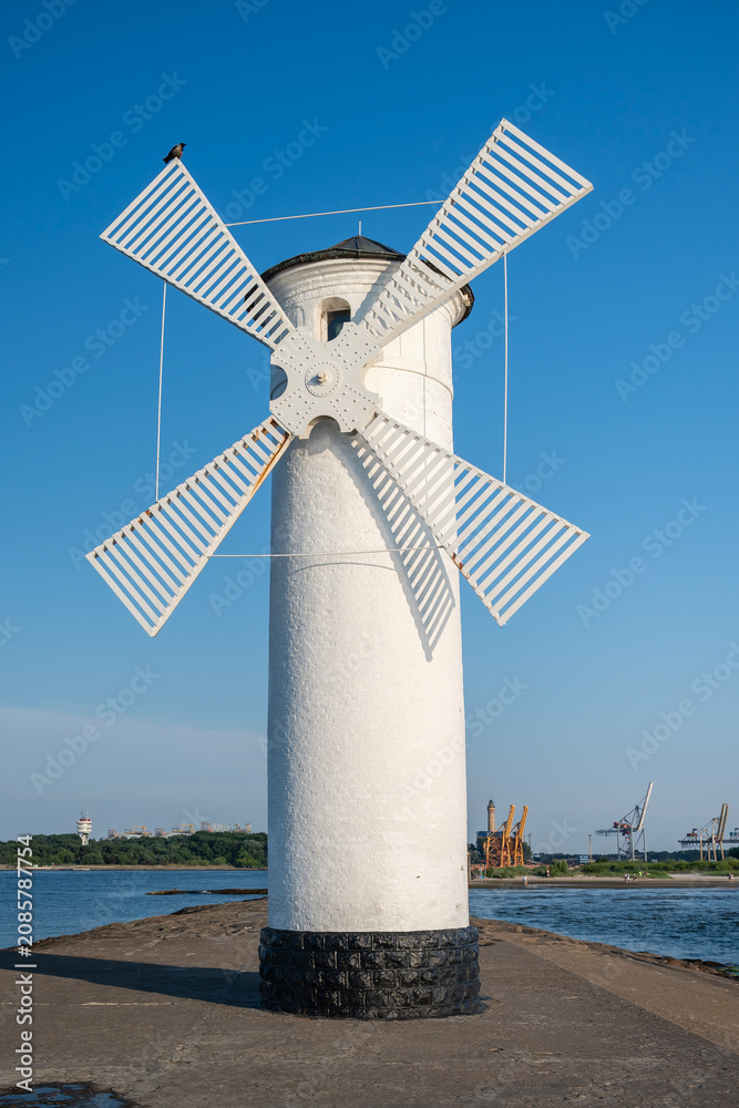 Fototapeta premium Stawa Mlyny - an iconic navigation mark and the official symbol of Swinoujscie, Poland