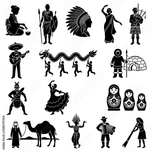 diverse global cultures and traditional people showcasing worldwide traditions and international customs