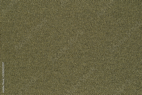 Green cotton twill fabric texture background	