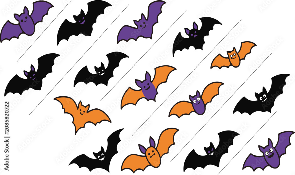 Obraz premium Halloween Bat vector design