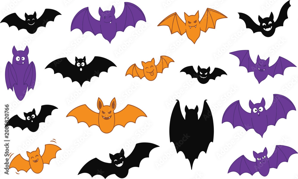 Obraz premium Halloween Bat vector design