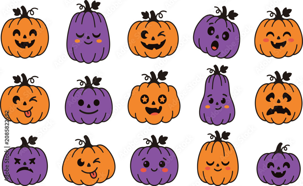 Fototapeta premium Halloween Pumpkin Vector design 