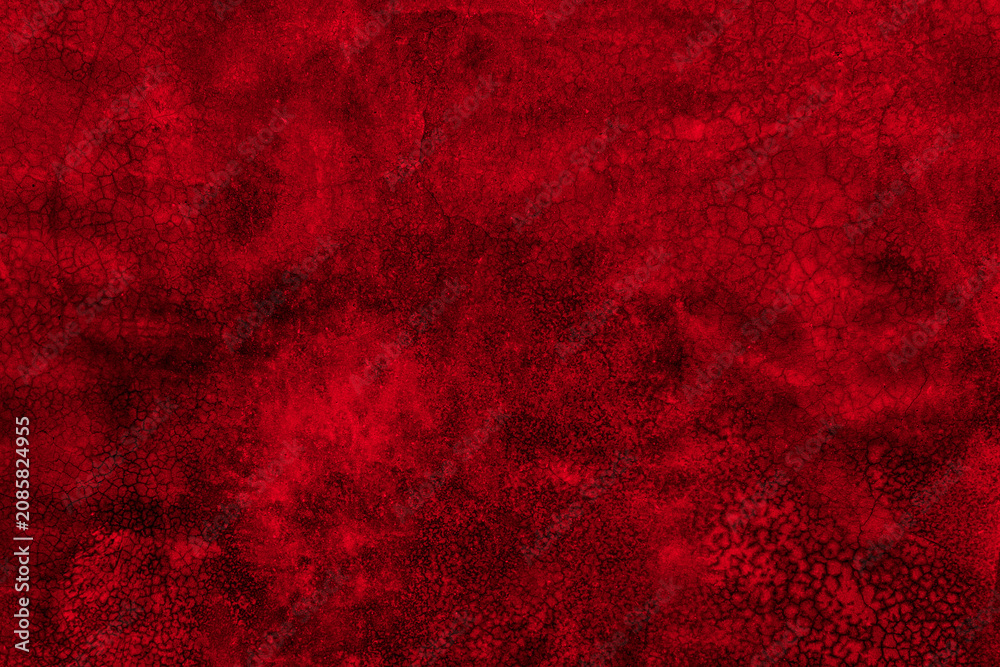 Fototapeta premium Old wall texture cement black red background abstract dark color design are light with white gradient background.