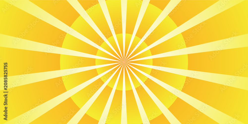 Fototapeta premium Vertical illustration with a bright yellow background.