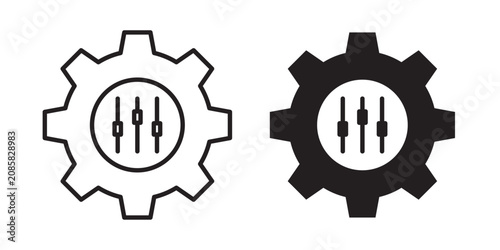 Tableau sur toile Mass customization icon