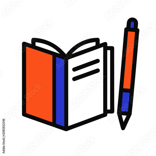 book and pen