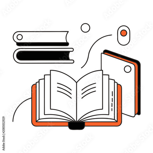 vector illustration of a book
