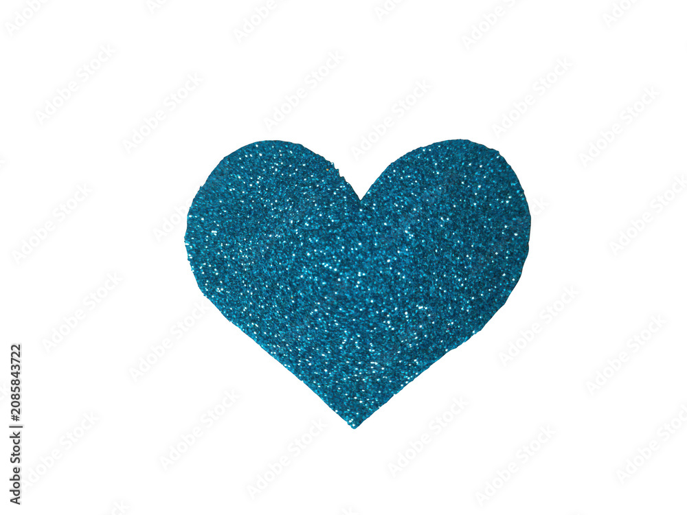 Fototapeta premium Sparkling glitter heart shape design