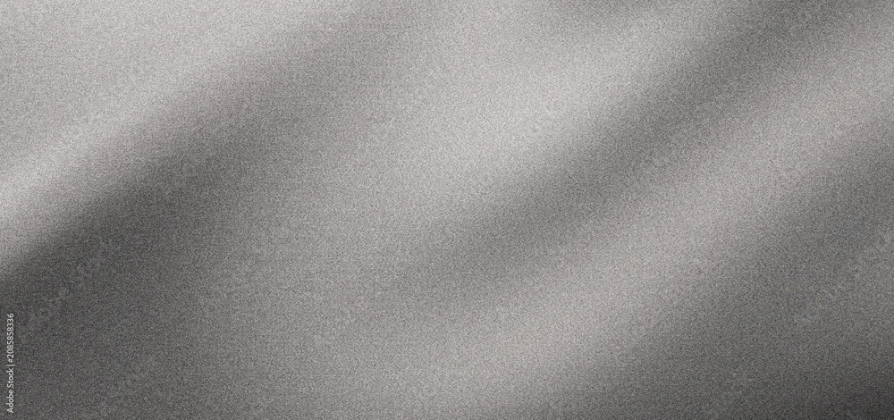 Fototapeta premium Abstract monochrome black white gradient background, curves grainy noise texture wide banner poster modern backdrop cover design, copy space