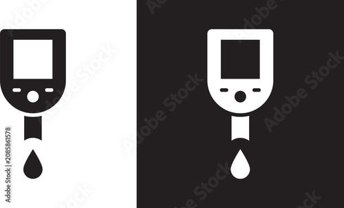 Obraz na płótnie Glucometer icon