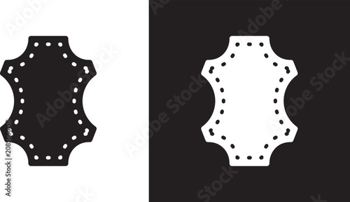 Cuadro en lienzo Leather material icon