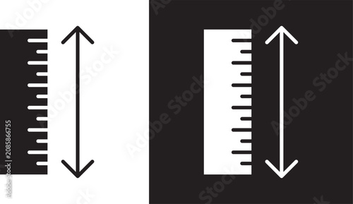 Measurement ruler icon