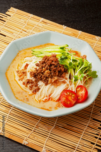 汁無し豆乳坦々素麺