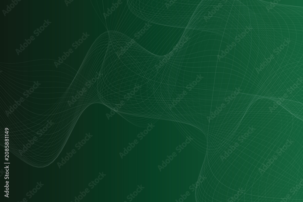 Naklejka premium Abstract neon-green wave texture gradient background, with subtle line patterns