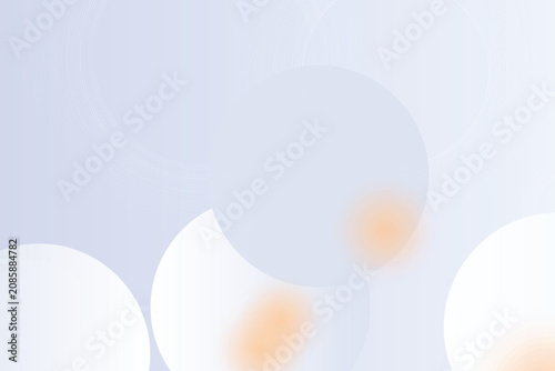 Tableau sur toile Ethereal glowing orbs on soft gradient background, softblurs light