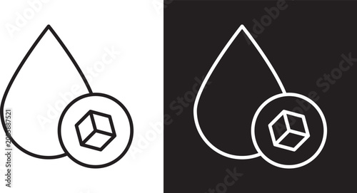 Bild auf Leinwand Blood sugar icon